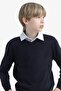 Okul Regular Fit V-Neck Knitwear Sweater for Boys F3733A825Au
