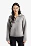 Oversize Polo Collar Half Zip Knitwear Sweater A8180Ax25Wn - 2