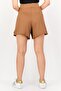 Women Relaxed Fit Training Shorts, Brown - 3
