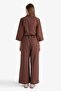 Straight Wide Leg Linen Blend Trousers F9267Ax25Au - 7