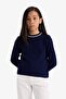 Okul Standard Fit Crew Neck Knitwear Sweater Girl Child E7740A825Au - 4