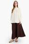 Pleated Linen Blend Maxi Skirt F4862Ax25Au - 3