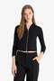 Slim Fit Slim Fit Hooded Modal Zippered Sweatshirt F7651Ax25Au - 4