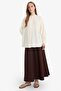 Pleated Linen Blend Maxi Skirt F4862Ax25Au - 2
