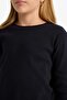 Okul Crew Neck Basic Ribbed Long Sleeve T-Shirt Girl Child B2387A825Au - 5