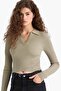 Slim Fit Slim Fit Polo Neck Knitwear Sweater X4929Az25Wn