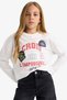 100% Cotton Oversize Wide Fit Crew Neck Printed Long Sleeve School T-Shirt Girls F7581A825Au - 4