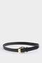 Women's Large Buckle Faux Leather Jean Belt F3282Axns - 3