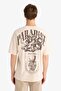 100% Cotton Boxy Fit Printed T-Shirt F8322Ax25Au - 6