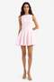 Boat Neck Sleeveless Mini Dress F2692Ax25Au