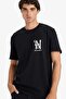 100% Cotton Regular Fit Crew Neck Printed Short Sleeve T-Shirt F8596Ax25Hs - 4