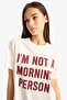 100% Cotton Oversized Printed T-Shirt E8683Ax25Au - 7
