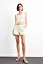 V-Neck Crop Strap Knitwear Tank Top F7499Ax25Sm - 2