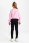 100% Cotton Elastic Waist Long Length Black Leggings for Girls A6907A826Au - 5