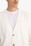 V-Neck Buttoned Cardigan F4467Ax25Au - 5