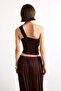One Shoulder Heart Neckline Blouse G0509Ax25Sm - 6