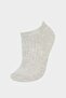 Women's 7-Piece Cotton Booties Socks F5637Axns - 6