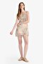 Frilly Collar Floral Tulle Strap Mini Dress F6148Ax25Au - 2