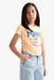 100% Cotton Disney Mickey & Minnie Fitted Crew Neck Short Sleeve T-Shirt Girl's F1097A825Au - 4