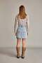 100% Cotton Embroidered Mini Jean Skirt F9551Ax25Sm - 7