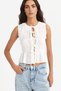 100% Cotton Slim Fit Narrow Cut Crew Neck Tie Textured Tank Top F8581Ax25Sm