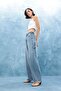 100% Cotton Carpenter Fit High Waist Long Leg Jean Trousers E7783Ax25Au