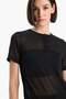 Slim Fit Crew Neck Rib Knit Short Sleeve T-Shirt F9574Ax25Sp - 4