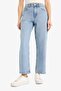 100% Cotton Straight Fit High Waist Jean Pants E7778Ax25Au - 4