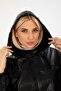 Leather Oversize Hooded Raincoat - 6