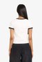 Fitted Crew Neck Rib Short Sleeve T-Shirt F9823Ax25Au - 5
