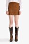 High Waist Suede Mini Skirt F7738Ax25Au - 5