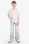 School Wrinkle-Free Polo Collar Cotton Short Sleeve School Shirt Boy F0298A825Au - 2