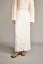 Relax Fit Elastic Waist Satin Maxi Skirt G0387Ax25Sm - 4