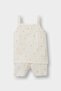 Pajama Set Fruit Patterned Strappy Ribbed Top Shorts Baby Girl E4654A525Hs