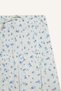 Floral High Waist Combed Cotton Lining Crinkle Viscose Mini Skirt F7223Ax25Hs - 8