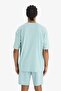 Oversize Wide Fit Crew Neck Printed Sportsman Short Sleeve T-Shirt (25 Sm) - 6