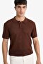 Standard Fit Polo Collar Knitwear Short Sleeve T-Shirt C9582Ax25Sm - 3
