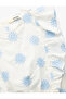 Cotton Crew Neck Sleeveless Floral Embroidery Sleeveless Crop Blouse - 3