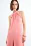 Halter Neck Wide Leg Long Jumpsuit F8206Ax25Sm - 5