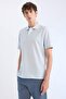 100% Cotton Regular Fit Polo Collar Short Sleeve Basic Pique Fabric T-Shirt C1293Ax25Sp