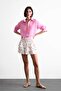 Elastic Waist Floral Flounce Mini Skirt F7905Ax25Sm
