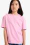 100% Cotton Relax Fit Crew Neck Back Printed Short Sleeve T-Shirt Girls E0353A825Sm - 3