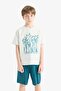 100% Cotton Printed Elastic Waist Pajama Set for Boys F1735A825Hs - 3