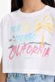 100% Cotton Crop Crew Neck Printed Short Sleeve T-Shirt Girls E0388A825Sm - 4