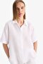 100% Cotton Regular Fit Muslin Shirt F0884Ax25Sm