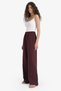 Wide Leg Pocketed High Waist Standard Length Linen Blend Trousers F5024Ax25Sp - 2