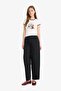 Fitted Crew Neck Printed Ribbed Short Sleeve T-Shirt F5138Ax25Sm - 2