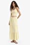 High Waist Cotton Lined Crinkle Viscose Maxi Skirt D5033Ax25Sm - 3