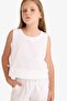 100% Cotton Sleeveless Blouse for Girls D7785A825Sm - 4