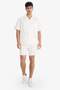 100% Cotton Summer Relax Fit Comfortable White Jean Bermuda Shorts Z4460Az25Sm - 2